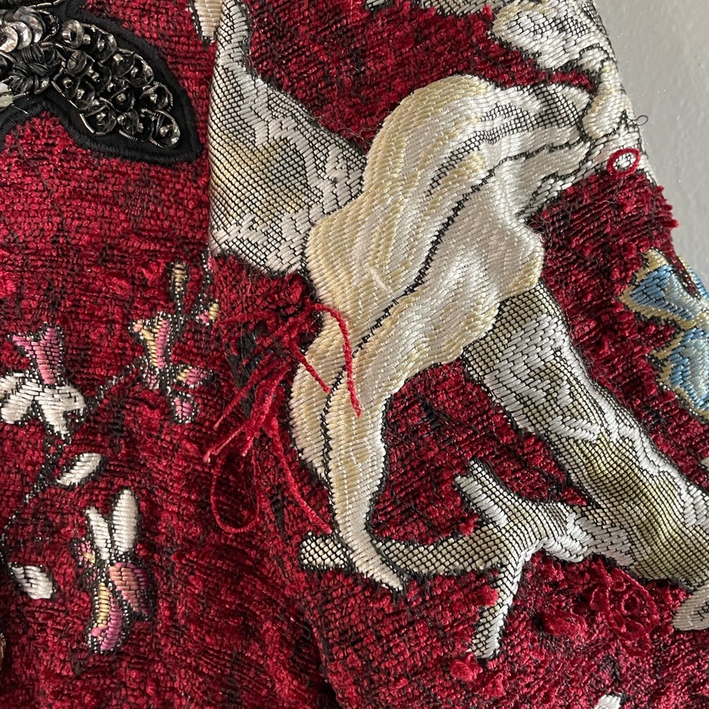 Zara Red Floral Mini Dress - Picture 11 of 15